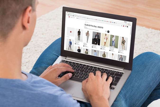 man looking for style inspiration