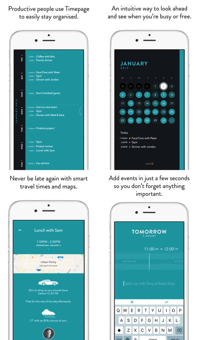 Timepage App