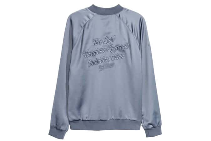 H&M Embroidered Bomber Jacket
