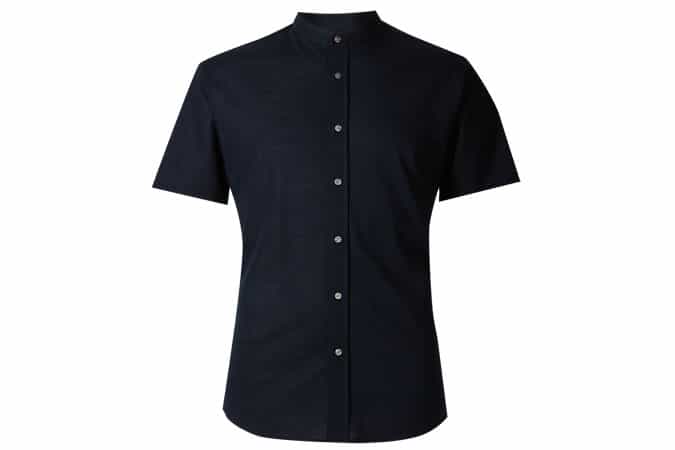 Autograph Pure Cotton Slim Fit Textured Shirt