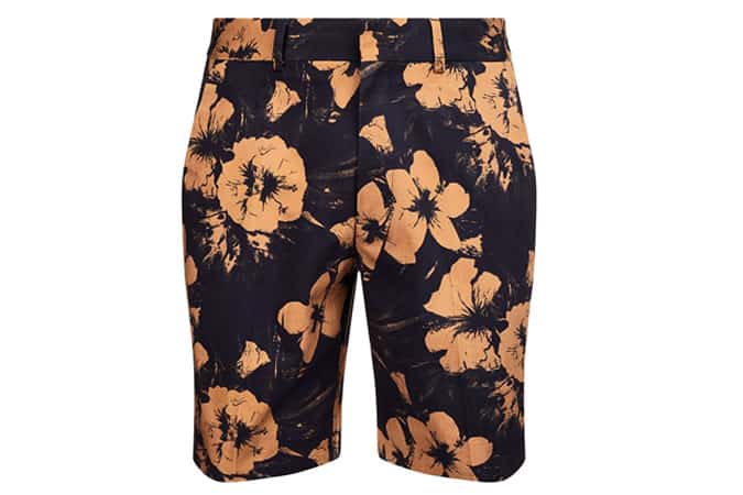 New Look Navy Floral Print Tailored Shorts