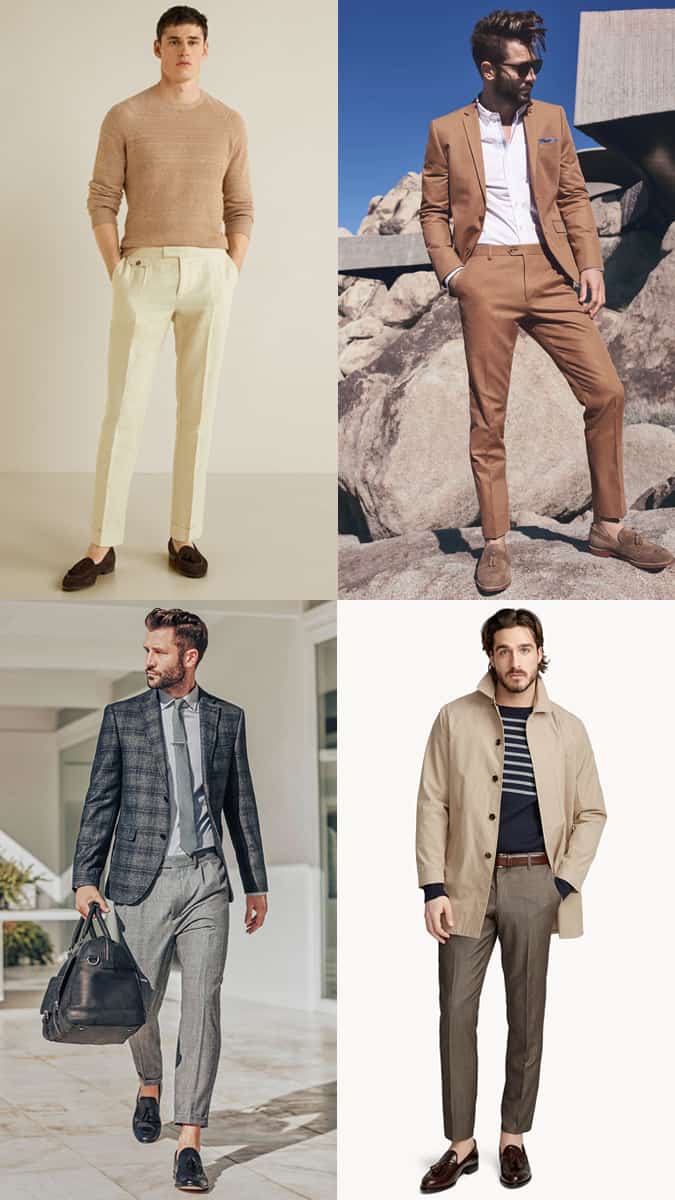 Men's Tassel Loafers Fashion & Style Outfit Inspiration Lookbook