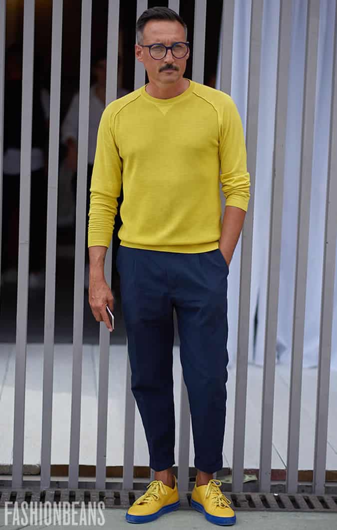 Pitti Uomo 92 yellow look