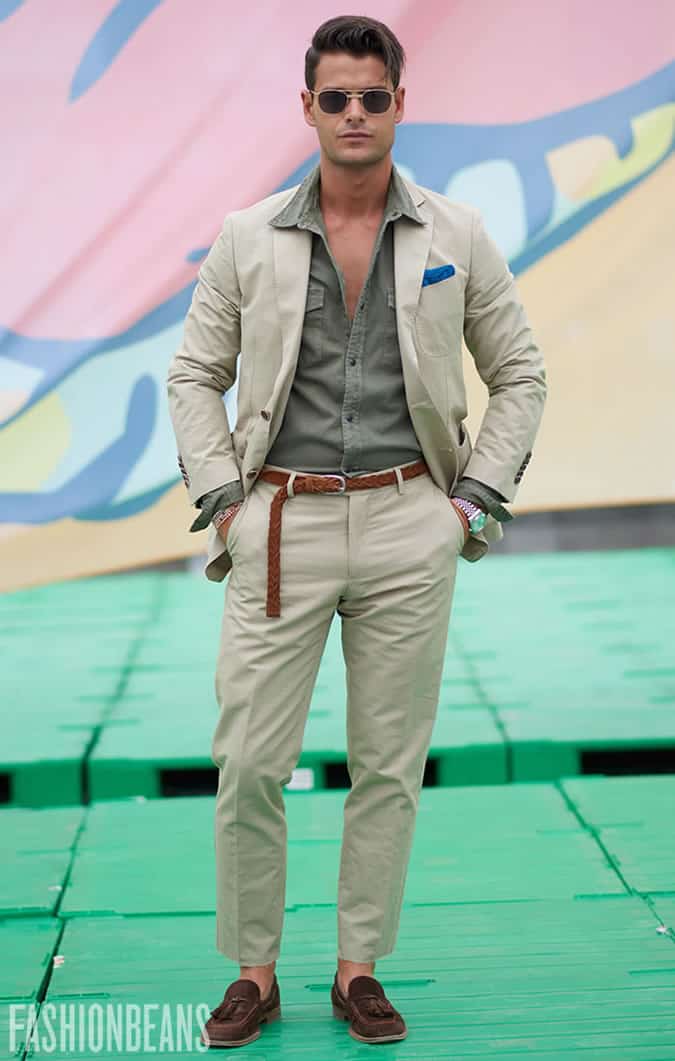 Pitti Uomo 92 safari suit