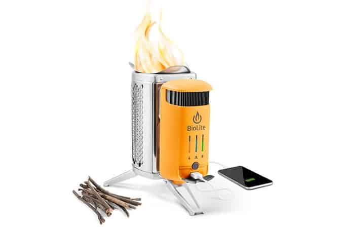 Biolite Camp Stove 2 USB Wooden Cooker with LED Flexlight