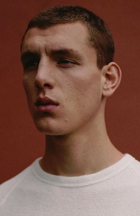 Men's Crop Hairstyle With Widow's Peak