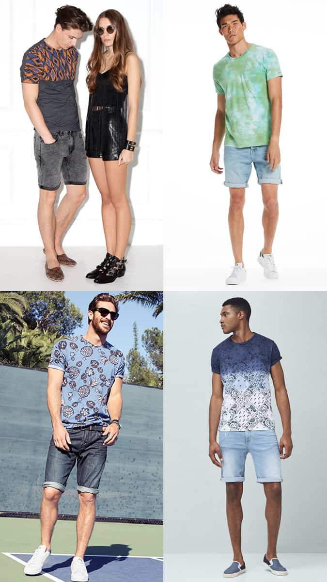 What to wear with denim shorts in summer or on holiday