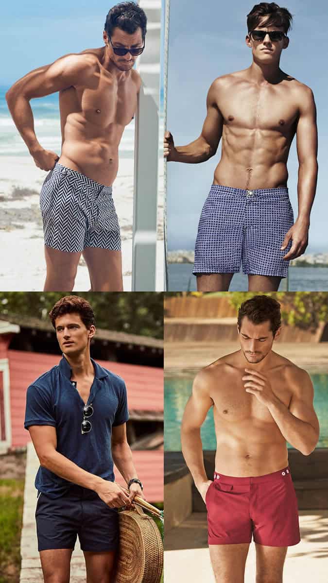 tailored swim shorts for men