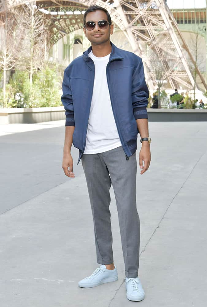 Aziz Ansari fashion show
