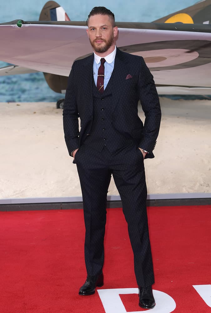 Tom Hardy at Dunkirk premiere