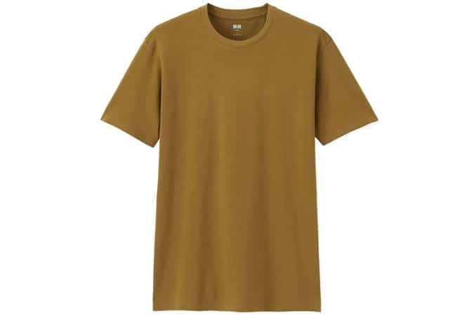 Uniqlo Brown Supima Cotton Crew Neck T-Shirt