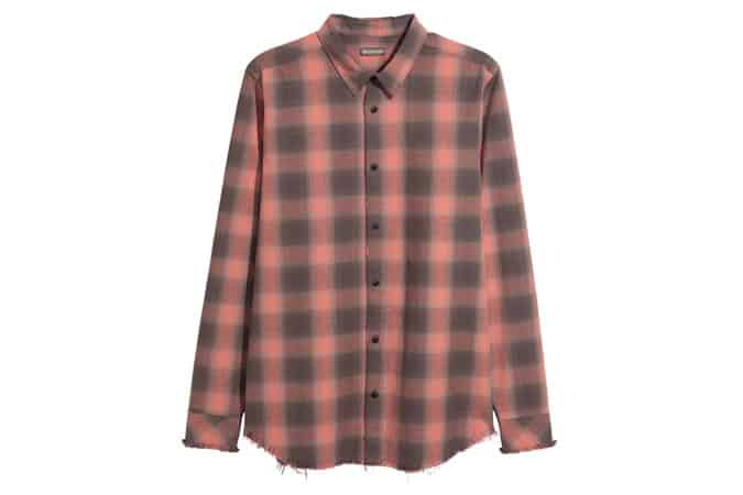 H&M Raw-Edge Cotton Shirt