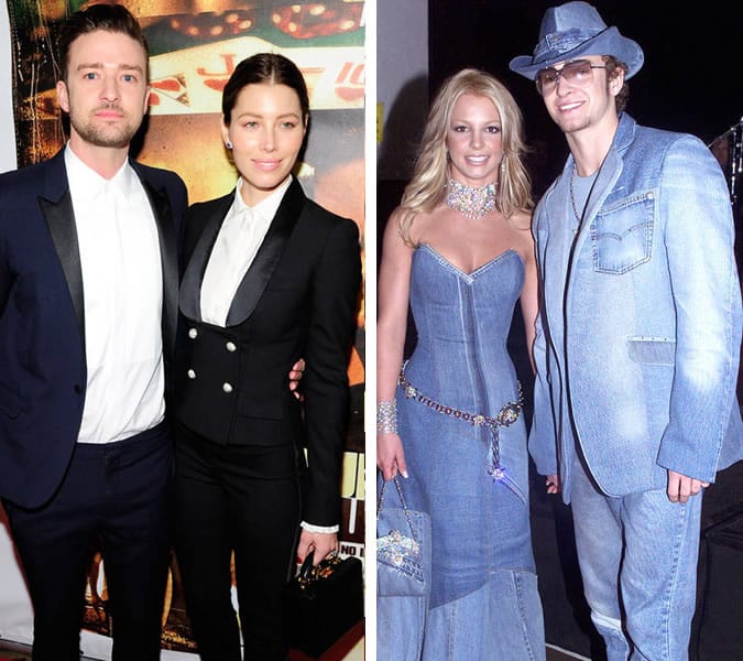 Justing Timberlake Matching Outfits With Britney and Jessica Biel