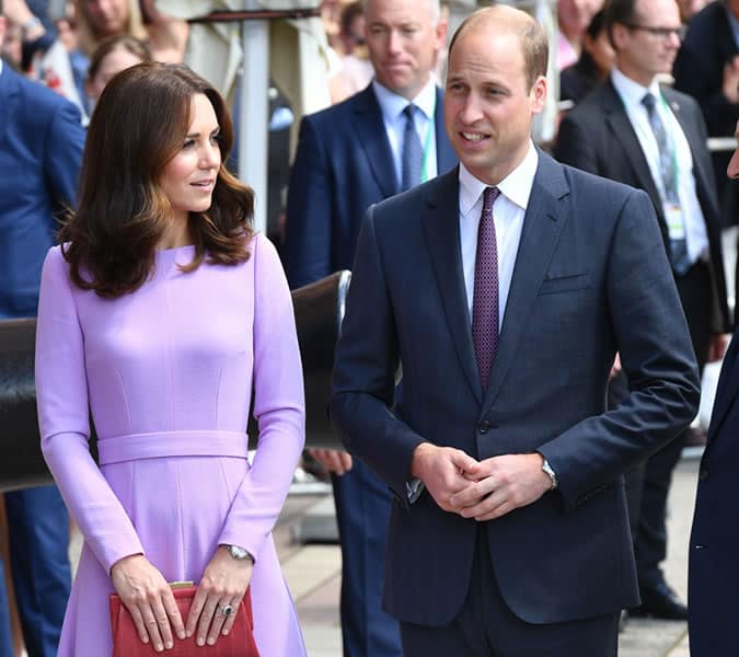Prince William often matches his tie colour to Kate's dress
