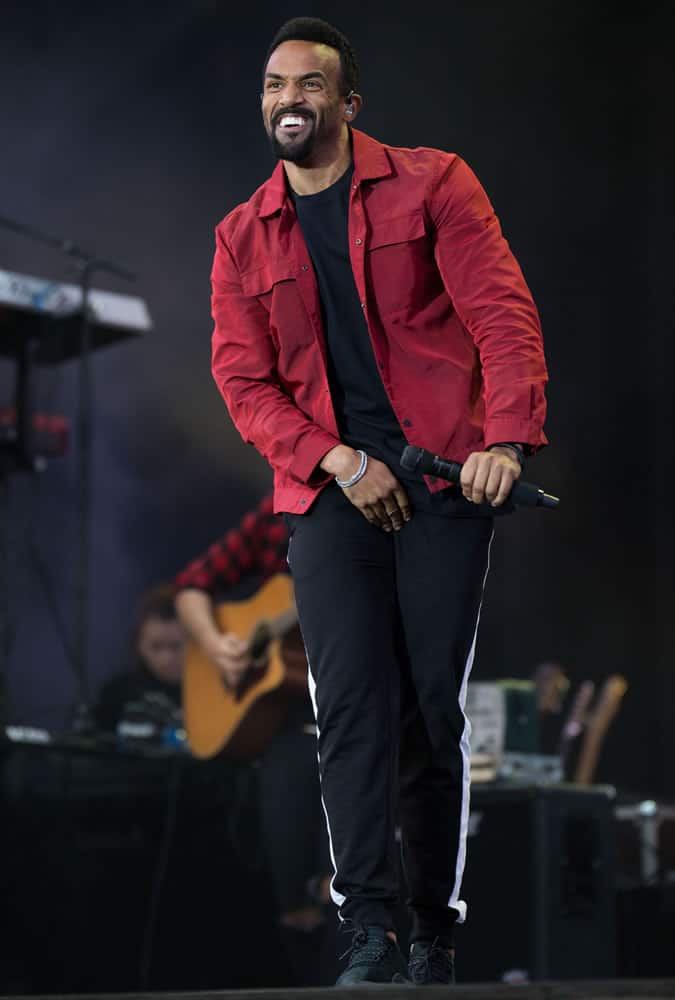 Craig David performing at the V Festival