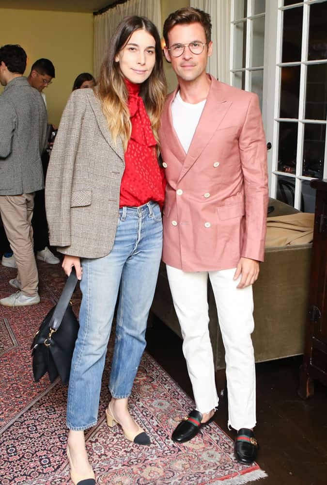 Brad Goreski dressed in a pink blazer