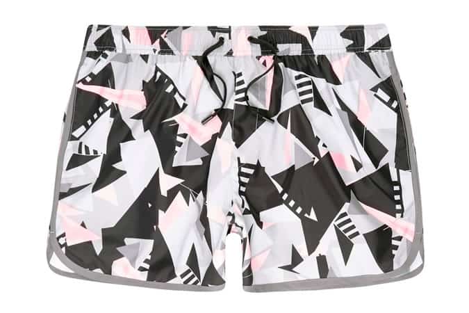 River Island Pink Shard Print Runner Swim Shorts
