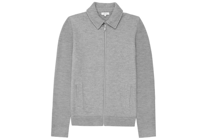 Reiss Dover Zip-Front Knitted Jacket