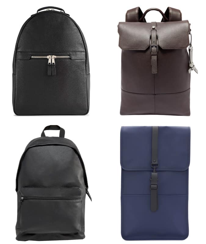 The best men's leather and suede backpacks
