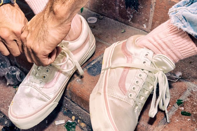 Vans x Opening Ceremony Satin Old Skool Sneakers 2017