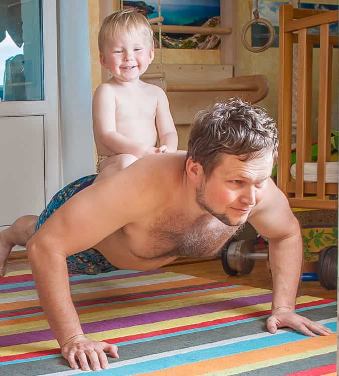 It's important to maintain your health and exercise routine as a new dad