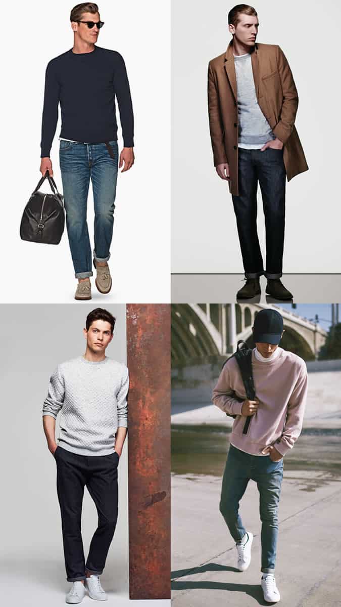 Men's Sweatshirt Outfit Inspiration Lookbook
