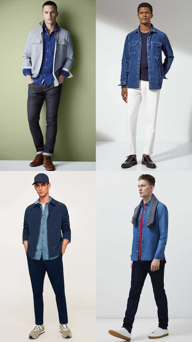 how to wear denim shirts in the autumn