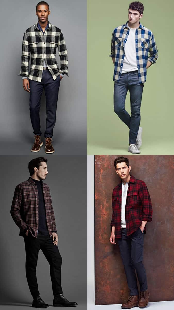 how to wear flannel shirts