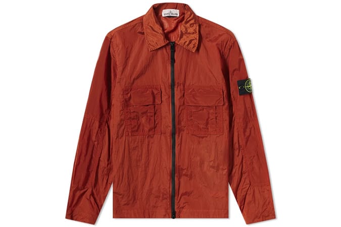 STONE ISLAND NYLON METAL ZIP OVERSHIRT