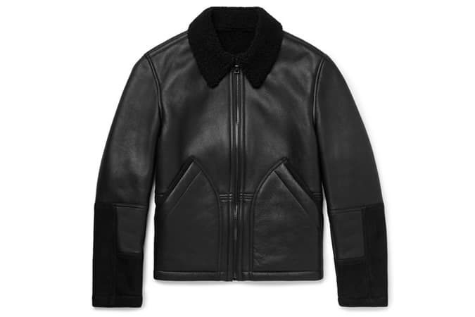 MR P. Shearling-Trimmed Leather And Suede Jacket
