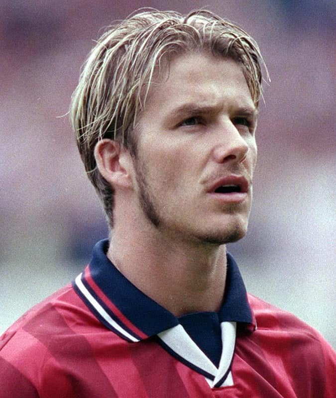 David Beckham's Best Hair Styles - Curtain Haircut