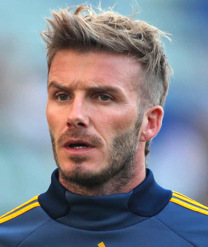 David Beckham's Best Hair Styles - Faux Hawk Haircut