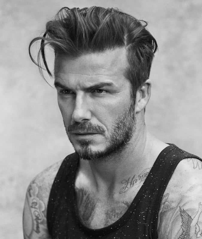 David Beckham's Best Hair Styles - Loose Quiff Haircut