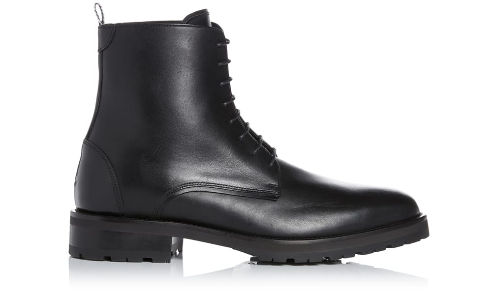 Kit Neale x Dune London Weaver Black Lace Up Boot