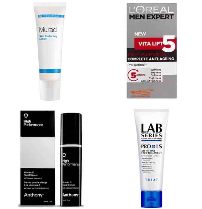 male grooming products to prevents wrinkles