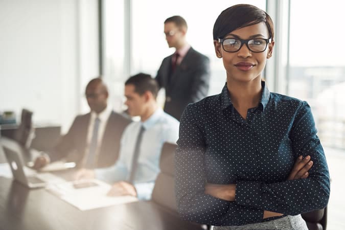 Strong businesswoman