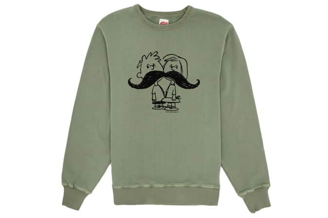Garbstore x TSPTR Charlie Brown Moustache Sweatshirt