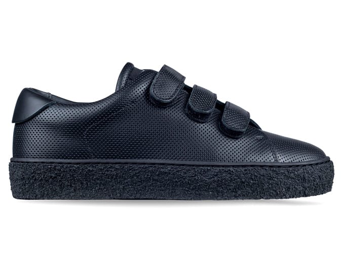 Axel Arigato Black Perforated Leather Tennis Sneaker