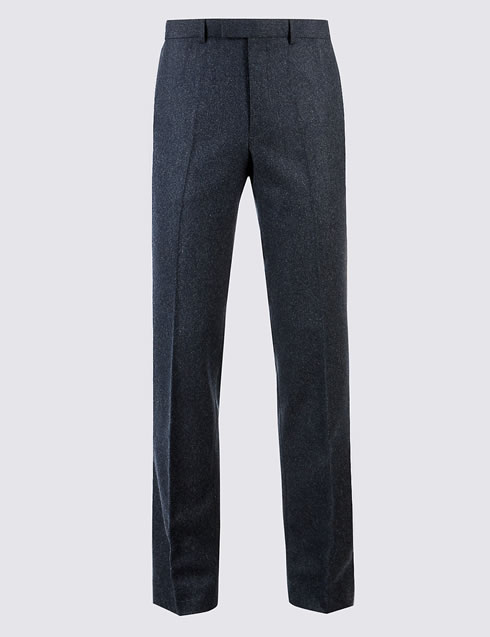 Textured Regular Fit Trousers