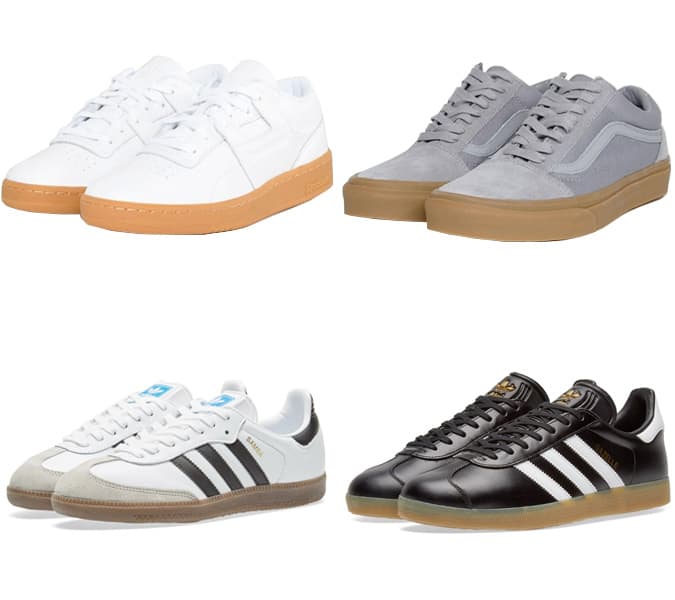 the best gum sole trainers for men