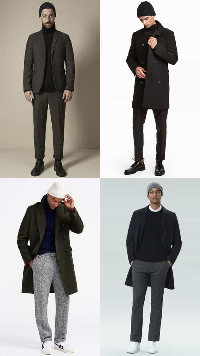 How to wear a beanie with a suit for men