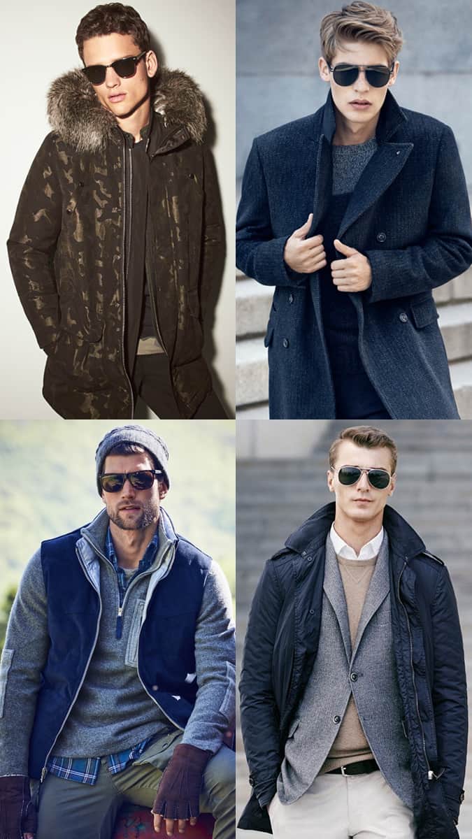 How to wear men's sunglasses in winter