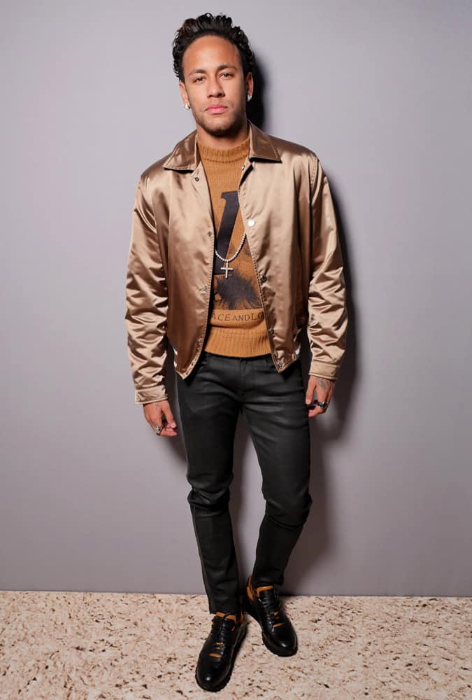 Neymar Jr At The Louise Vuitton Show In Paris