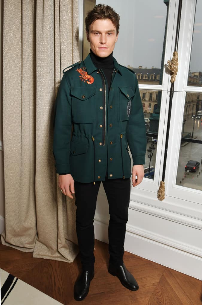 Oliver Cheshire At The Schiaparelli Show At Paris Fashion Week