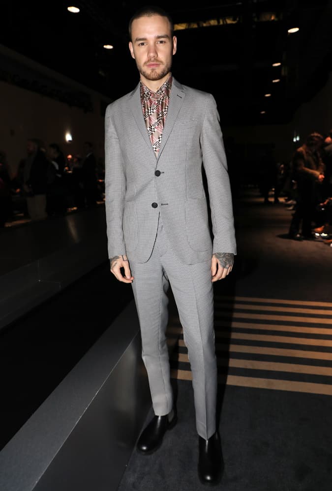 Liam Payne At The Fendi Show At Milan Fashion Week