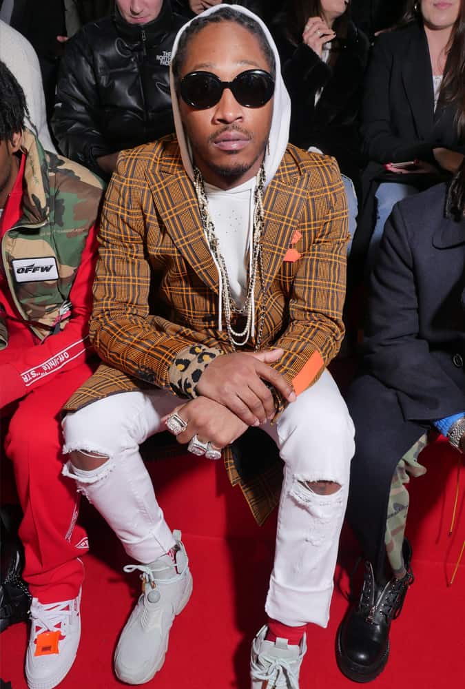Future At The Off-White Show At Paris Fashion Week