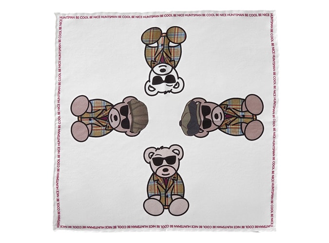 Huntsman x Be Cool Be Nice Pocket Square