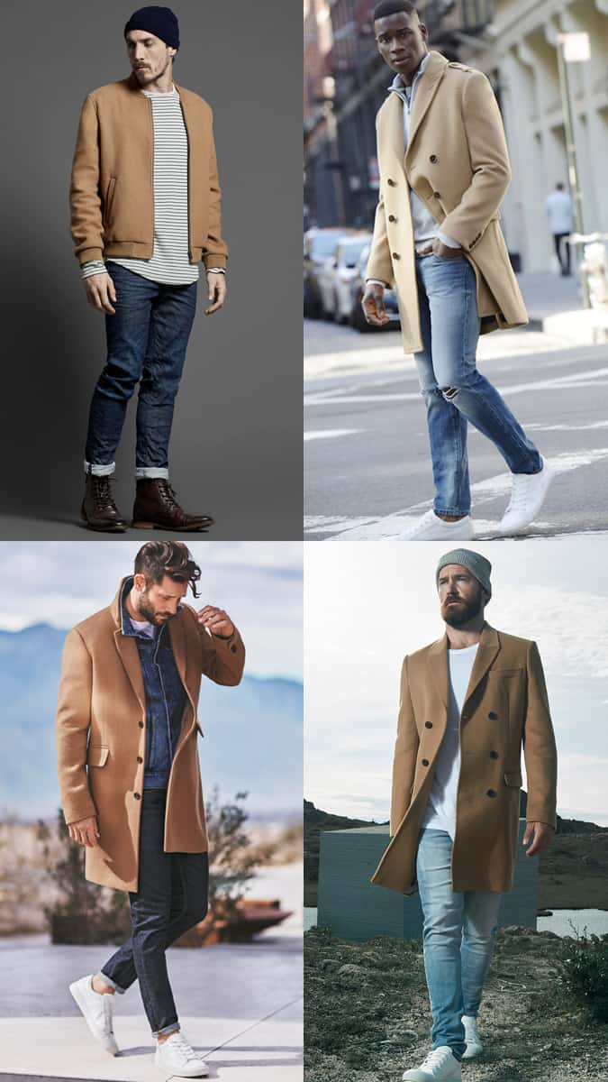 How To Wear A Camel Coat With Denim
