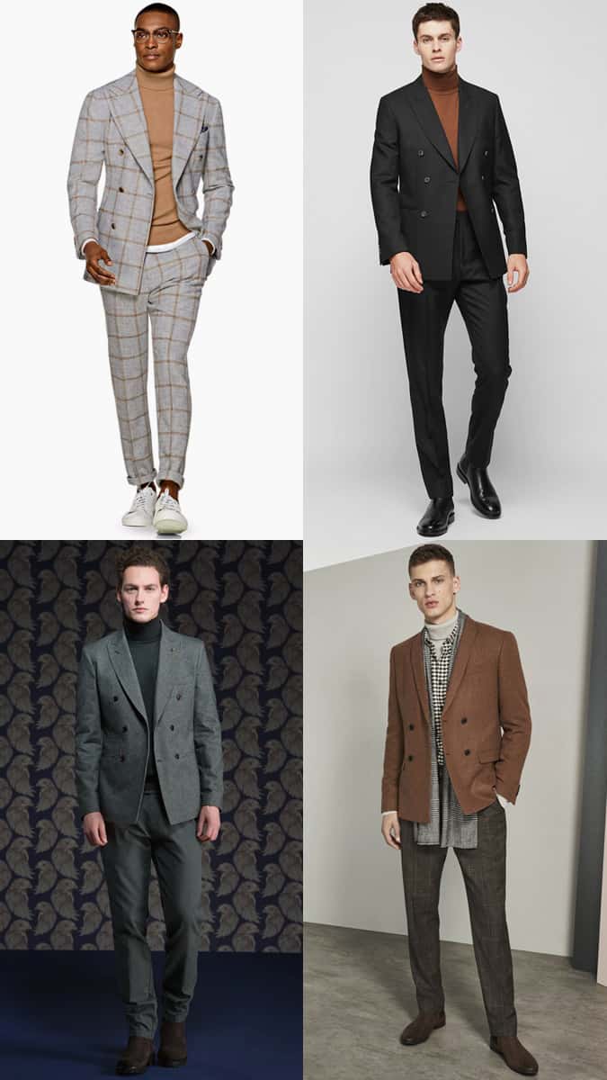 How To Wear A Roll Neck With A Double-Breasted Blazer