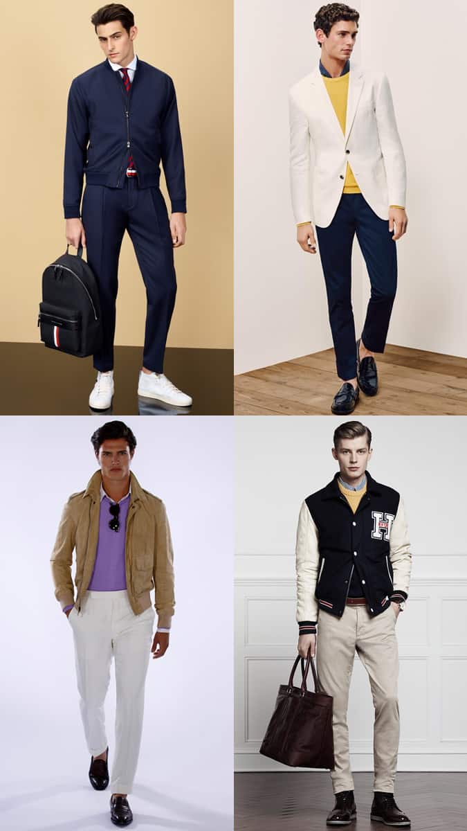 Bold coloured preppy outfits for men